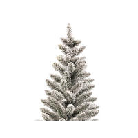 WEIHNACHTSBAUM künstlicher DELUXE VIOLA 90 cm, weiß, 2D, 105 Zweige, inkl. Pflanztopf mit Jutesack - Weiß, Kunststoff/Stein (50/90cm) - LAALU
