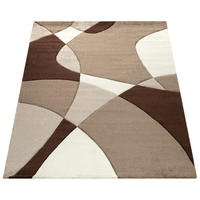 KURZFLOR-TEPPICH DIAMOND 664 BRAUN 80X150 - Braun, Kunststoff (80/150cm) - Paco Home