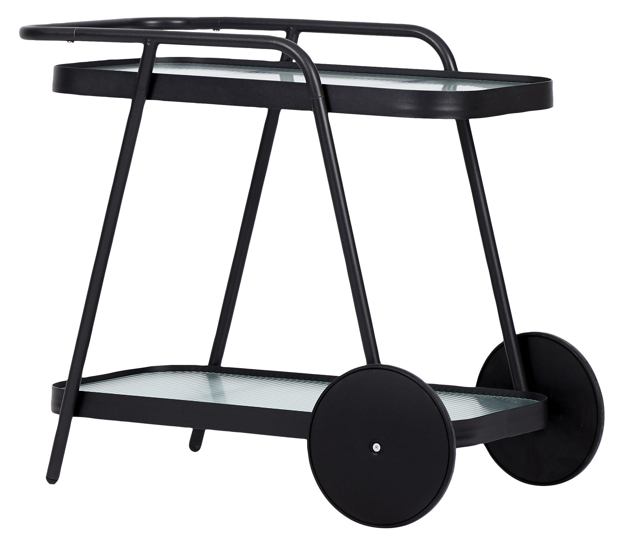 SERVIERWAGEN, Steam, Schwarz, Metall, 73 x 70 x 43 cm - Schwarz, Metall (73/43/70cm) - ebuy24