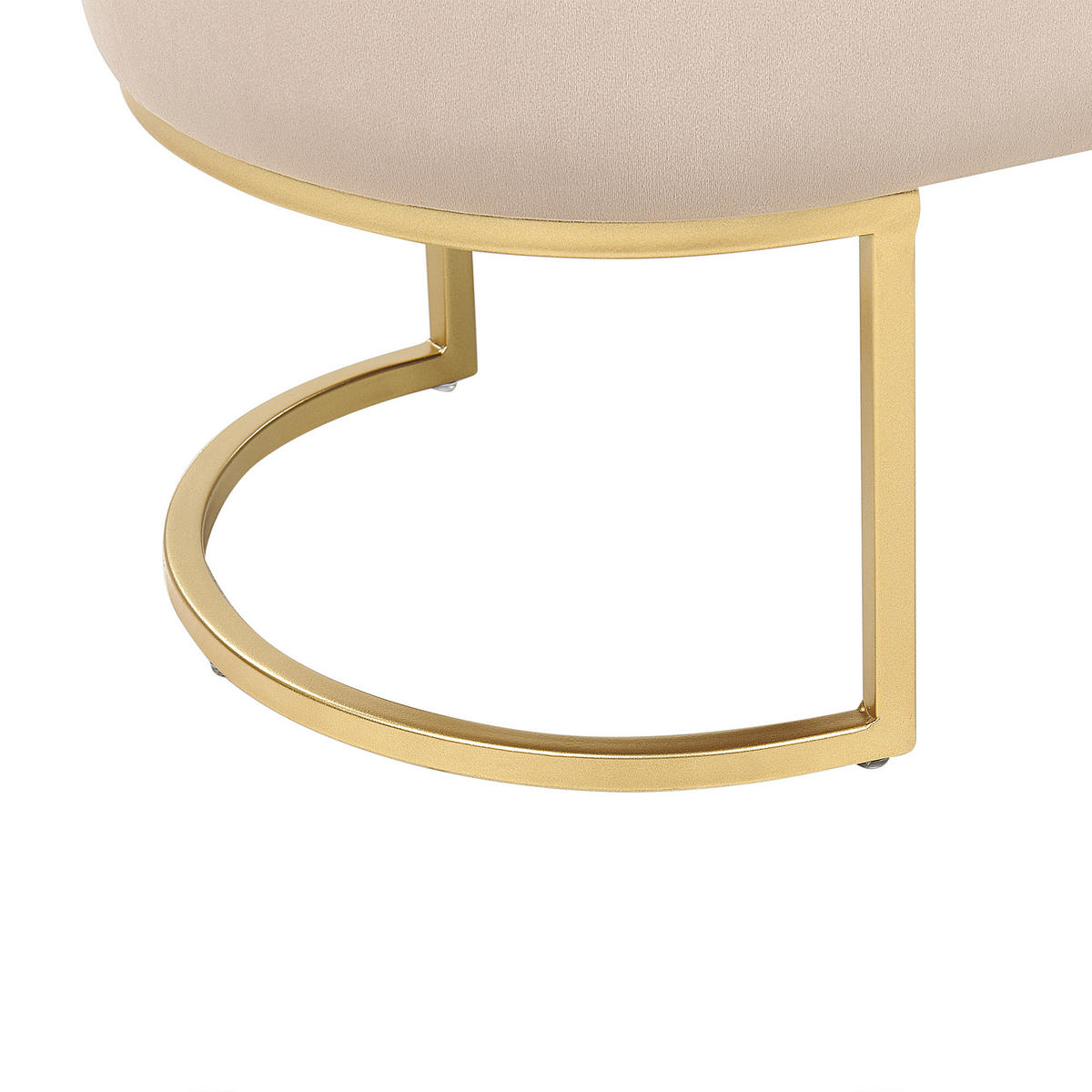 BÄNK Milry 40/104/40 cm - Beige, Textil/Plast (104/40/40cm) - Beliani
