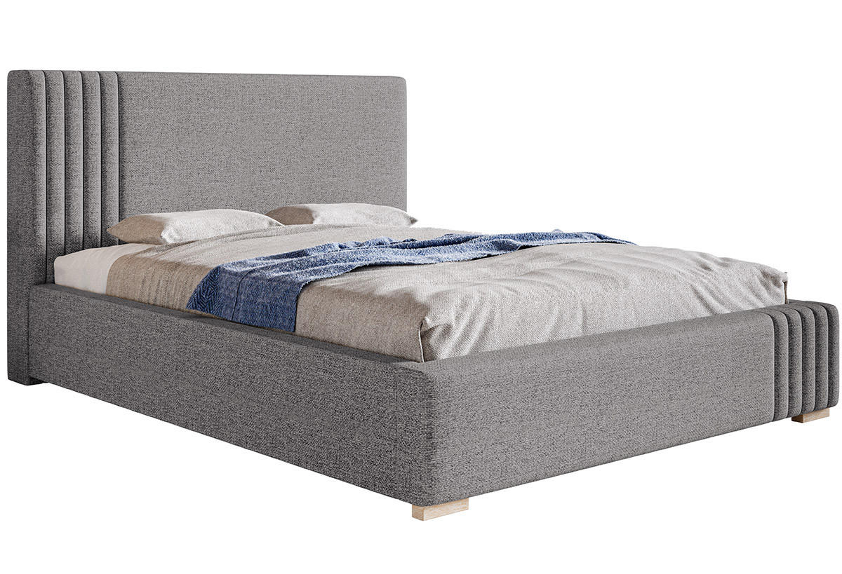 BETT Grau BEN 13 180x200 cm - Grau, Textil (180/200cm) - Sepro Meble