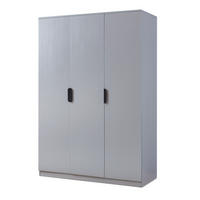 KLEIDERSCHRANK Eiselfing - Grau, Holzwerkstoff (120/176/52cm) - [en.casa]