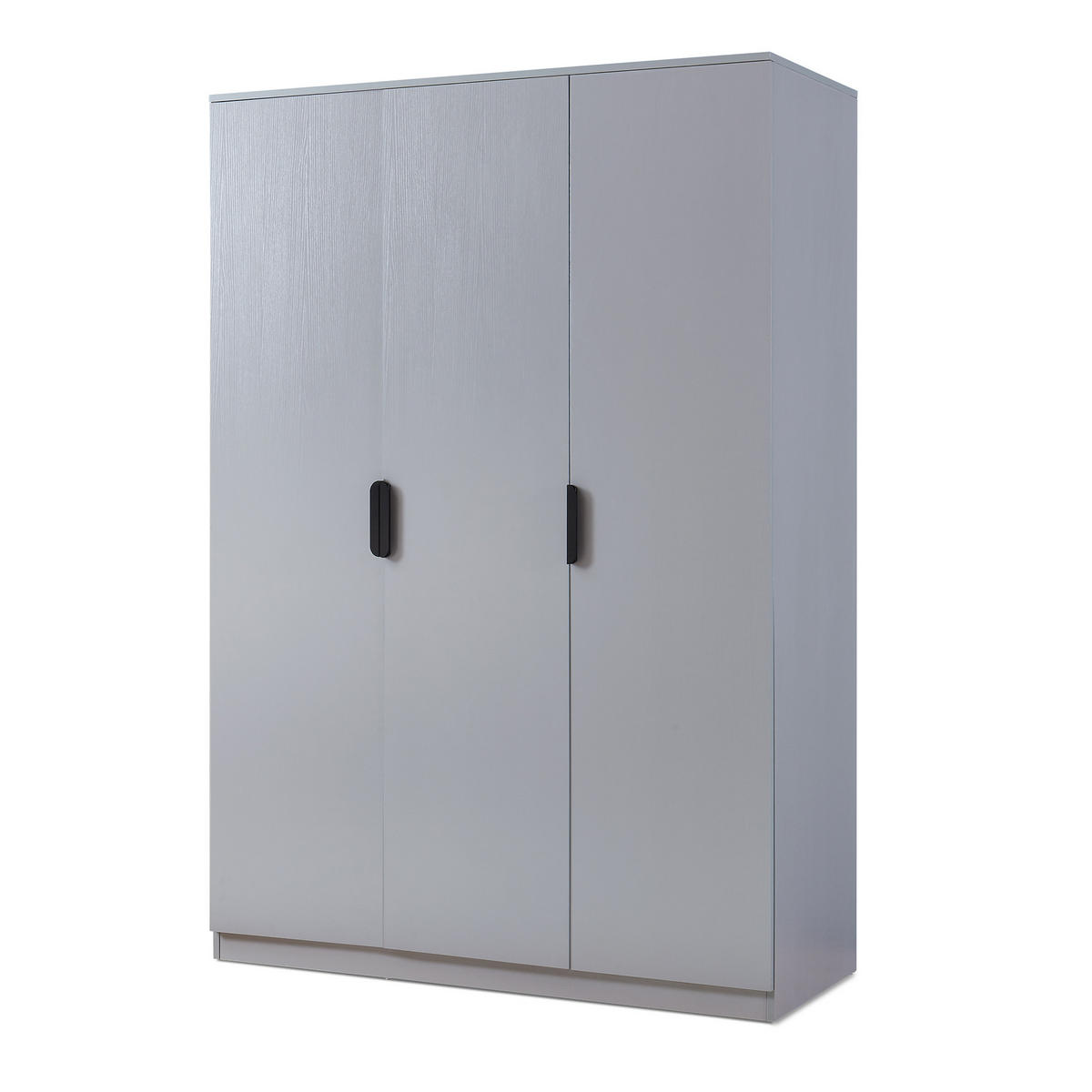 KLEIDERSCHRANK Eiselfing - Grau, Holzwerkstoff (120/176/52cm) - [en.casa]