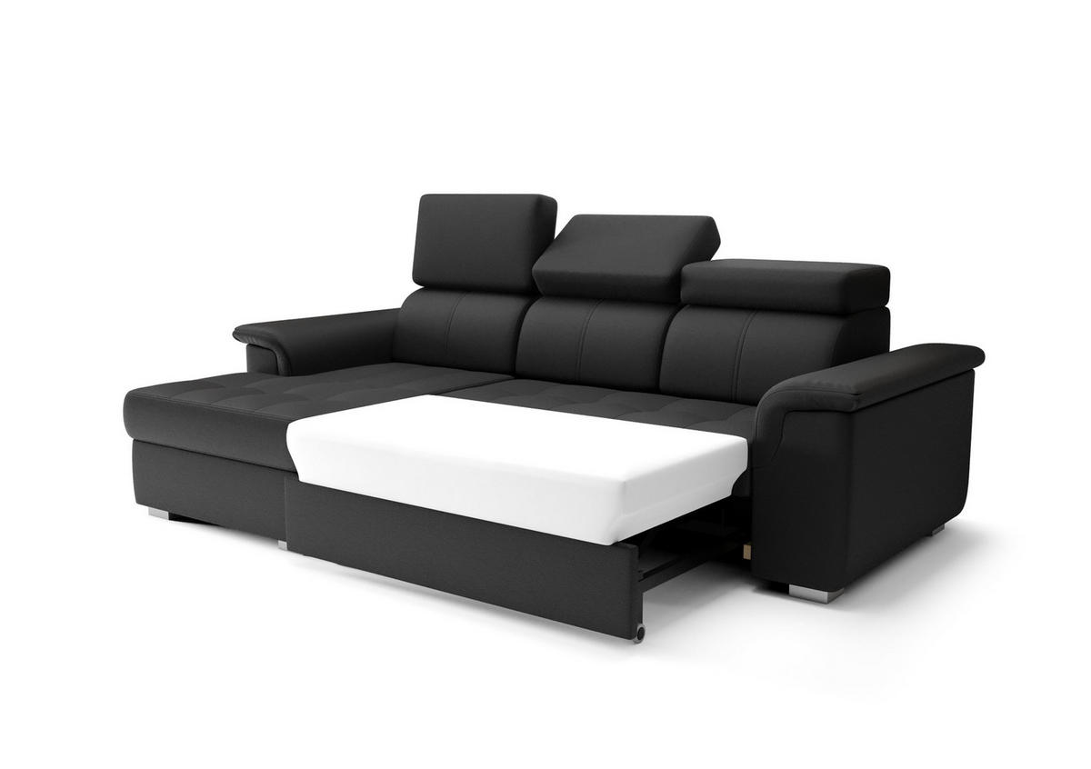 ECKSOFA KONGO RBN06, Eckcouch in L-Form mit Schlaffunktion, Farbe: Rosa, Velourstoff, Ottomane Links - Rosa, Textil (247/165cm) - O-Sofa