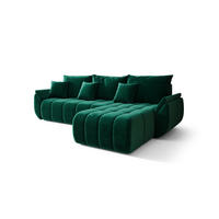 ECKSOFA Osaka - Grün, Holzwerkstoff/Textil (280/185cm) - Fun Möbel