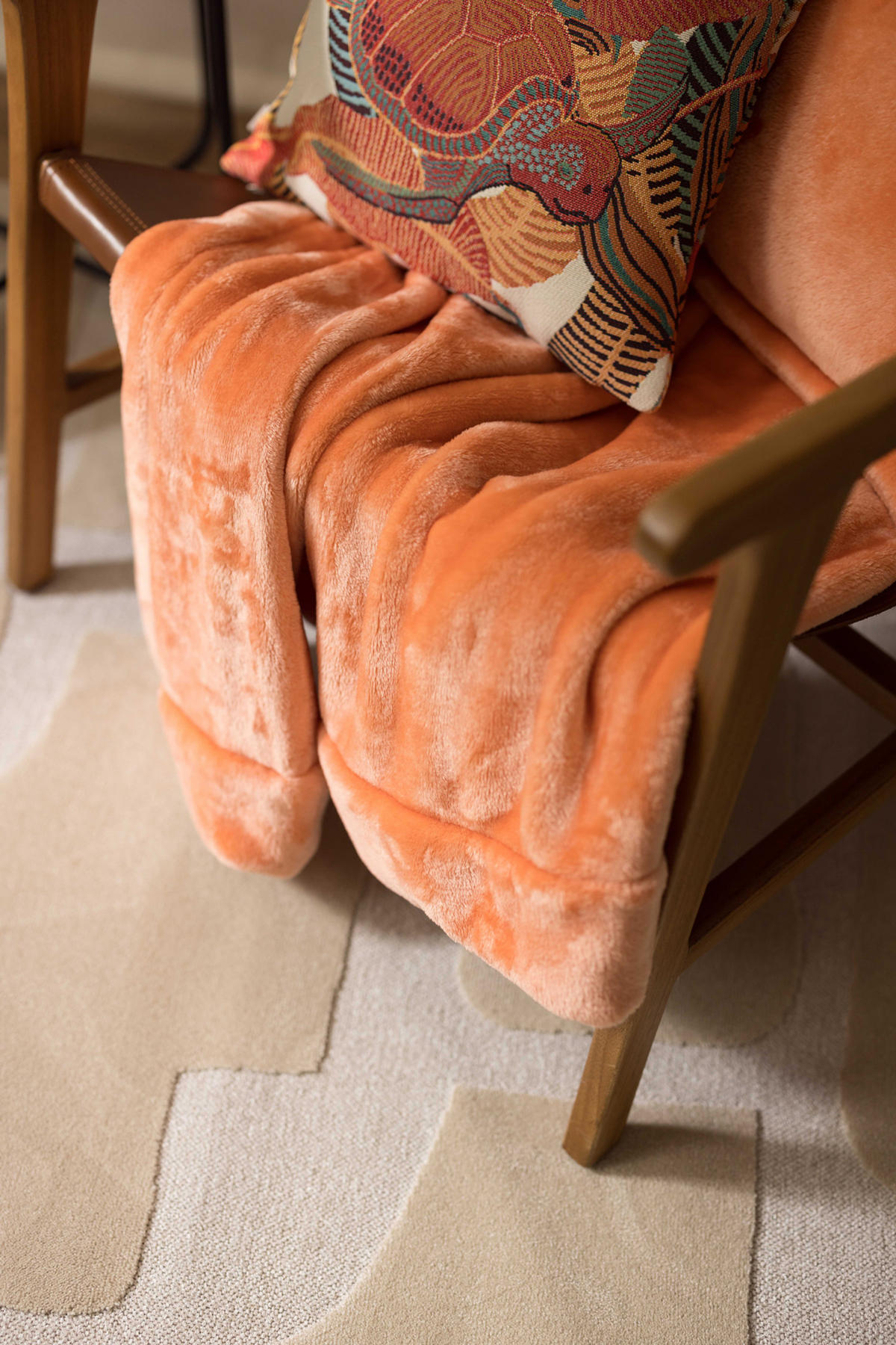 PLAID Tender papaya 150 x 200 cm - Koralle, Textil (150/200cm) - Vivaraise