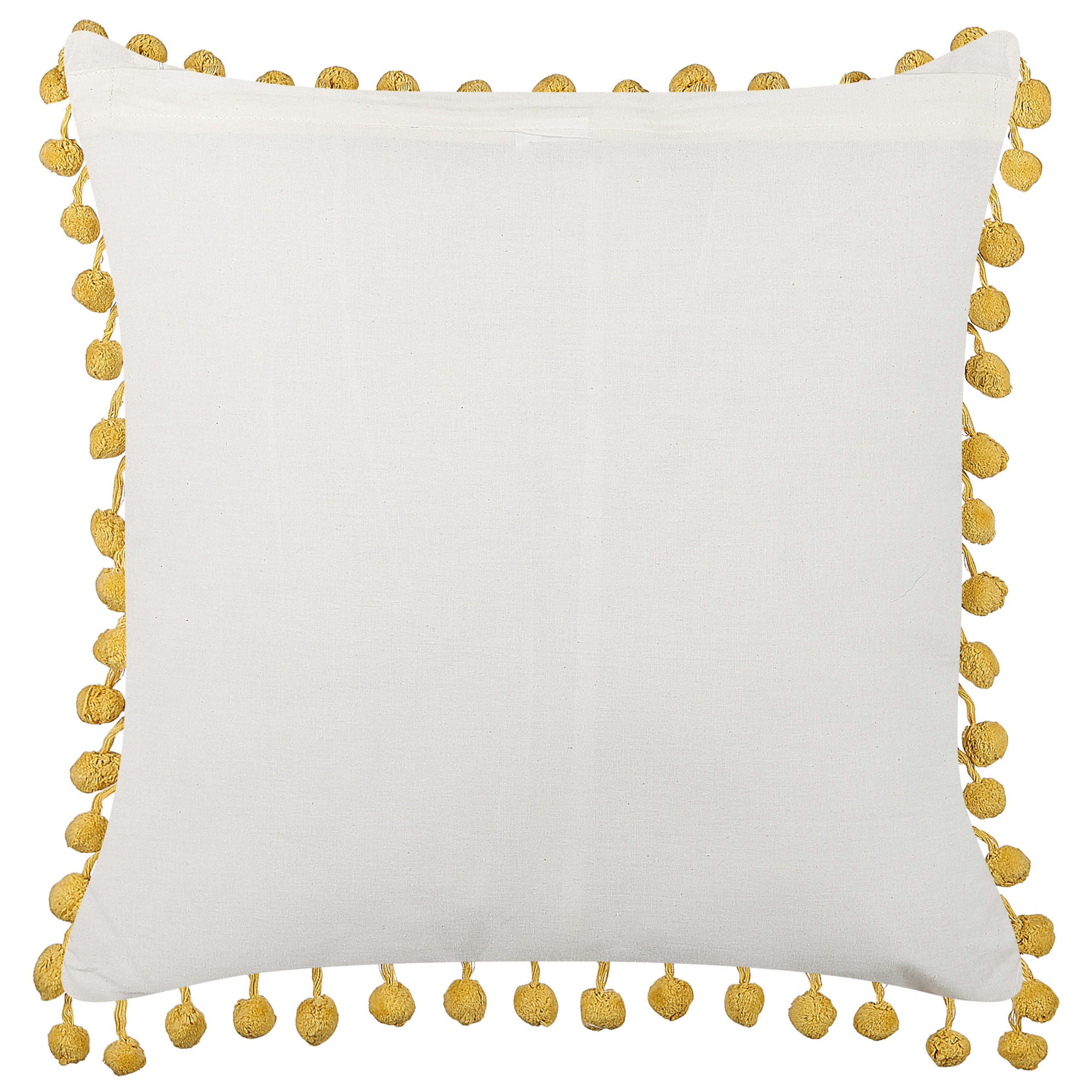 DEKOKISSEN Cremeweiß 45/45 cm Lycrois - Ecru, Naturmaterialen/Textil (45/45cm) - Beliani