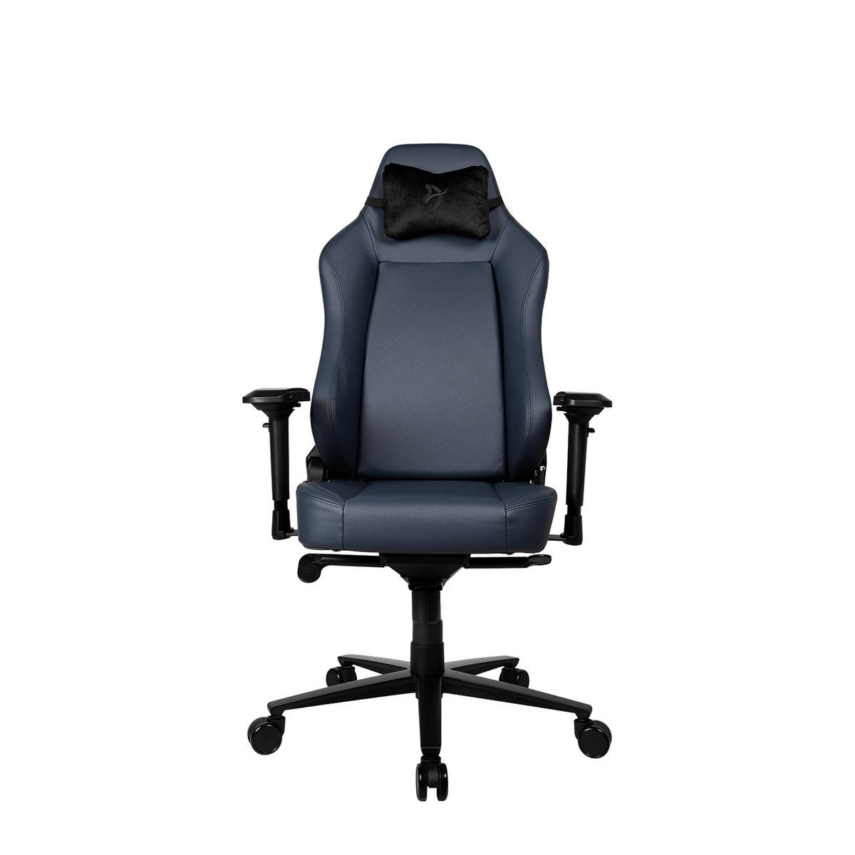GAMINGSTUHL Primo Premium Leder Ozeanblau - Blau/Schwarz, Leder/Metall (74/135/52cm) - Arozzi
