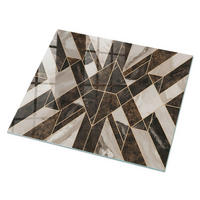 GLASPLATTE 80x60 cm – Stilvolles Mosaik - Weiß, Glas (0.4/80/60cm) - ArtPrintCave