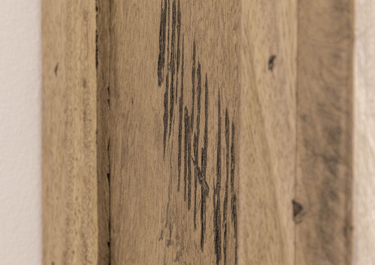HÄNGESCHRANK Mango 50x26x120 whitewash lackiert RAILWAY #380 - Beige, Holz (50/120/26cm) - Massivmoebel24