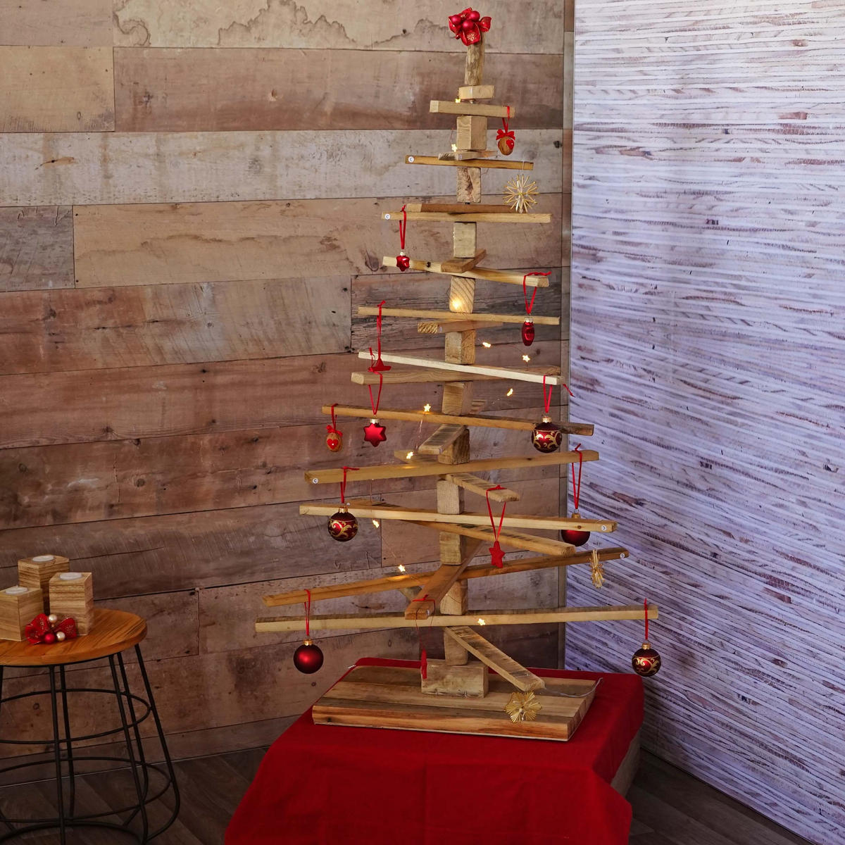 DEKO-WEIHNACHTSBAUM Braun - Braun, Holz (130cm) - MCW
