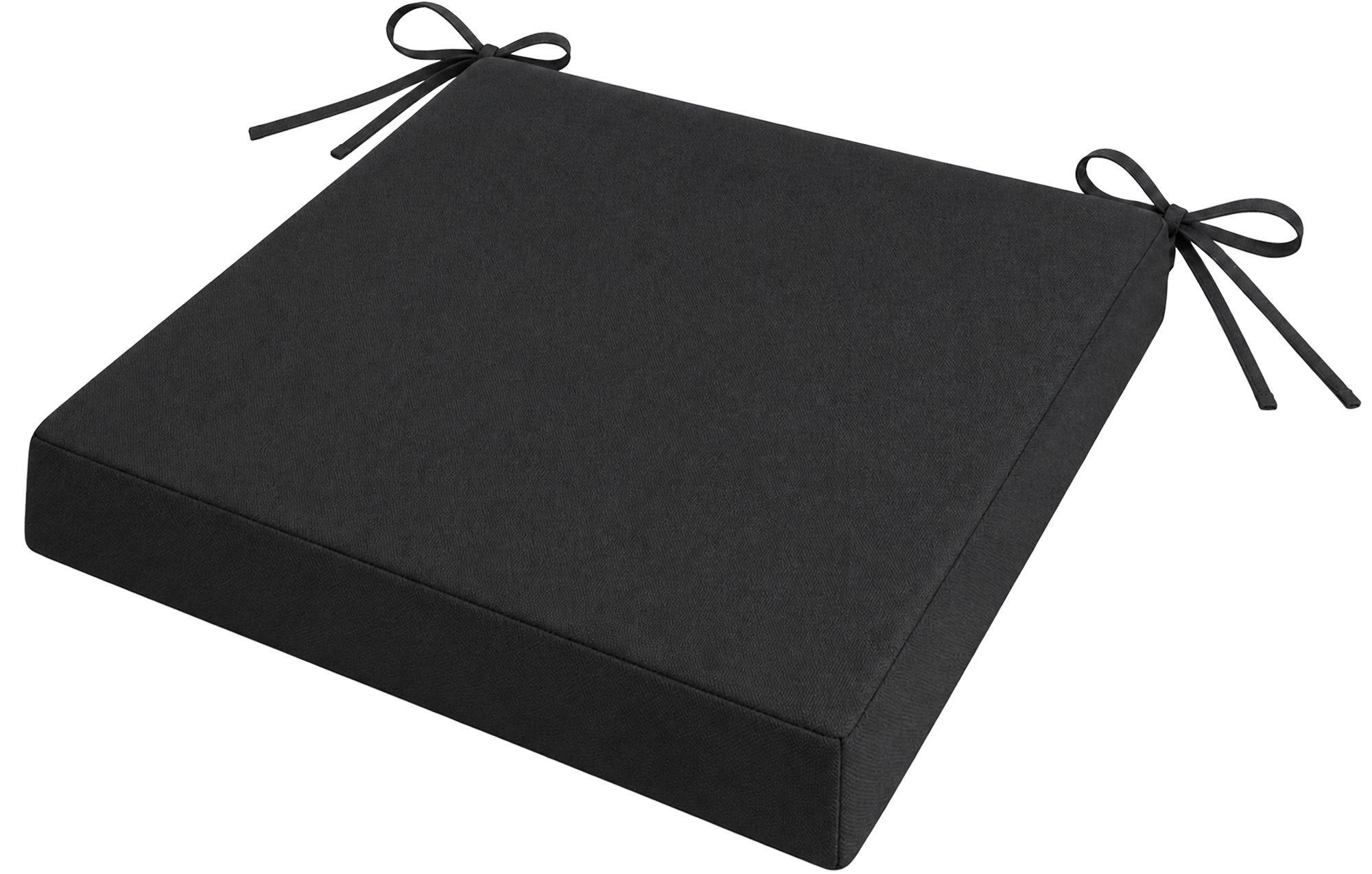 SITZKISSEN eckig 40/37/5 cm Kunststoff Dunkelgrau - Dunkelgrau, Kunststoff/Textil (37/40/5cm) - CLP
