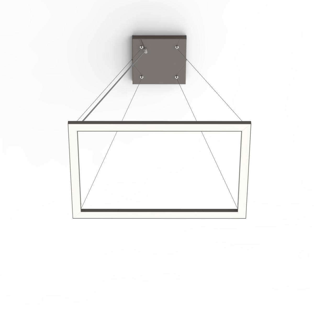 LED-HÄNGELEUCHTE - Graubraun, Metall (40/60/100cm) - Lumicom