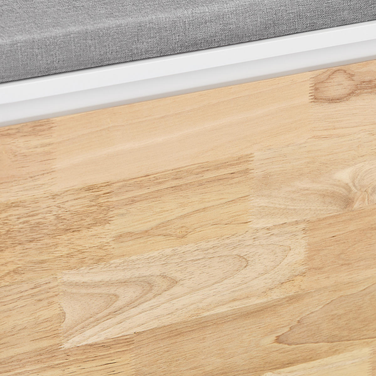 SCHUHBANK Weiß-Natur - Weiß, Holzwerkstoff (61/47/26cm) - SoBuy
