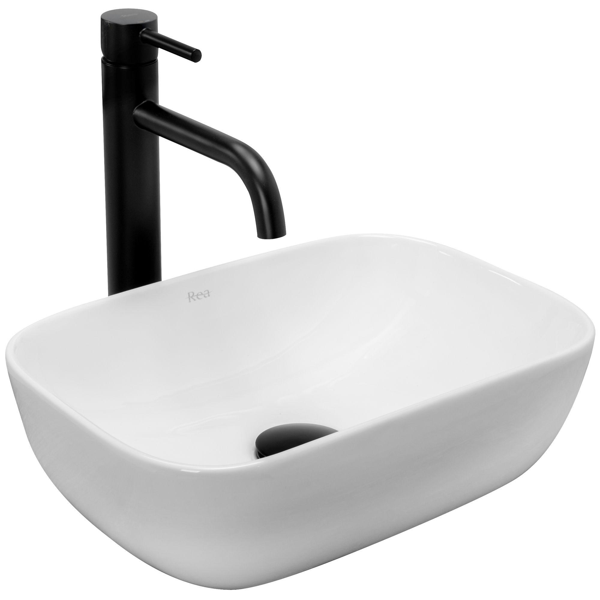 AUFSATZWASCHBECKEN BELINDA MINI 36/25/11,5 cm - Weiß, Keramik (36/11.5/25cm) - REA