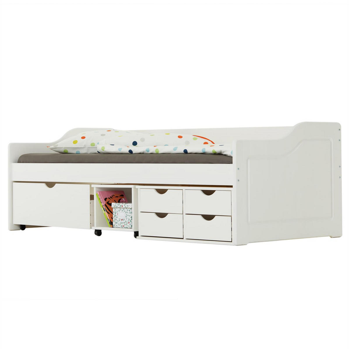 SOFABETT SENTA 90X200 CM - Weiß, Holz (98/63/205cm) - IDIMEX