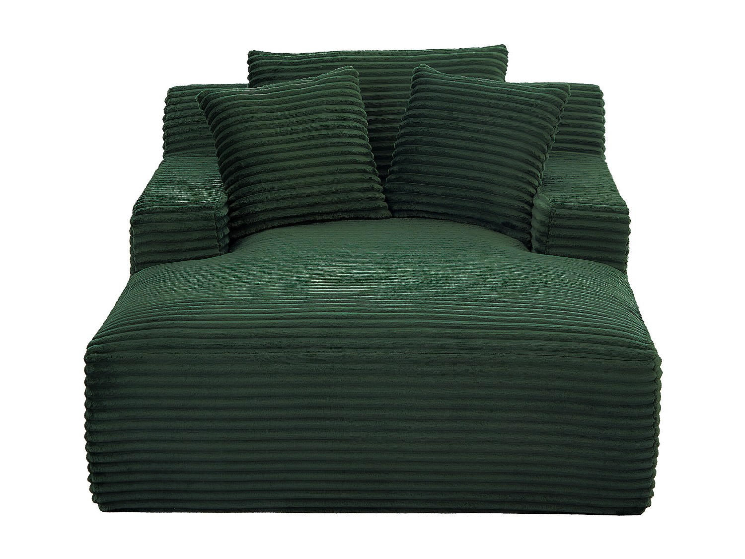 RECAMIERE ohne Schlaffunktion - 1 Person, 2 Personen - samt - grün Donilia - Grün, Textil (120/72/168cm) - Vente-Unique