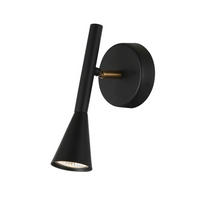 WANDLEUCHTE Holen, Schwarz und gold, 22.5cm - Goldfarben, Metall (11/22.5/11cm) - KOSILUM