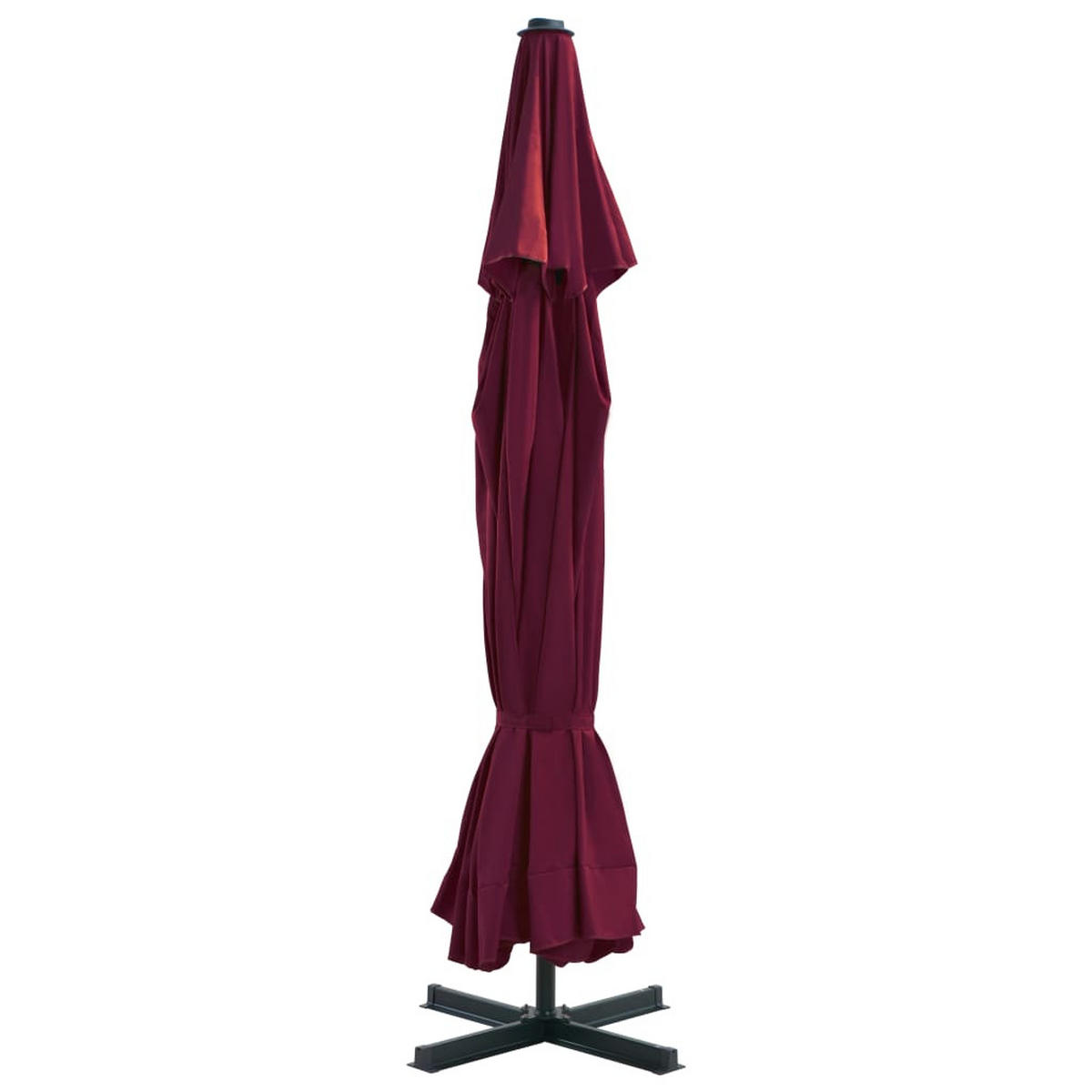 SONNENSCHIRM Mit Aluminium-Mast 500 Cm Bordeauxrot - Rot, Textil (500/500cm) - vidaXL