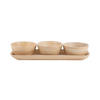 SNACK Set Puro 36/12/6 cm - Braun, Naturmaterialien (12cm) - Present Time
