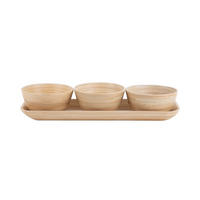 SNACK Set Puro 36/12/6 cm - Braun, Naturmaterialien (12cm) - Present Time