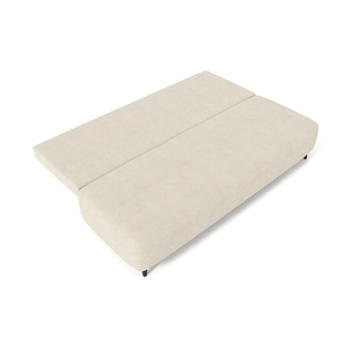SCHLAFSOFA MIO, Sofa mit Schlaffunktion und Bettkasten, Farbe: Creme, Bouclé-Stoff - Creme, Textil (198/90/86cm) - Sepro Meble