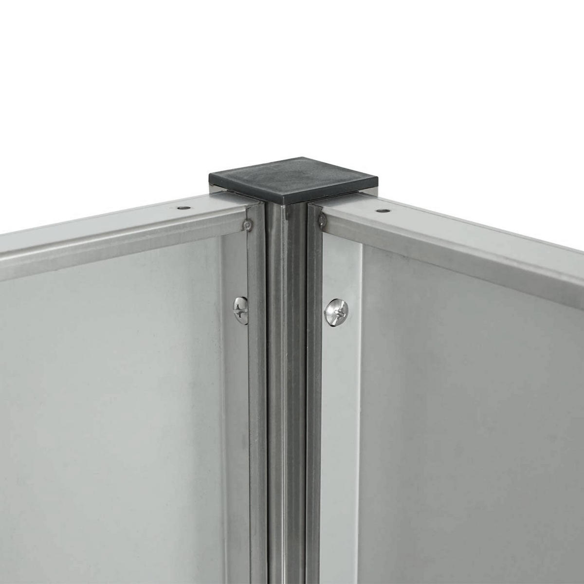 MÜLLTONNEN-ZAUN 150x165x85cm Silber - Silberfarben, Metall (165/150/85cm) - PROREGAL