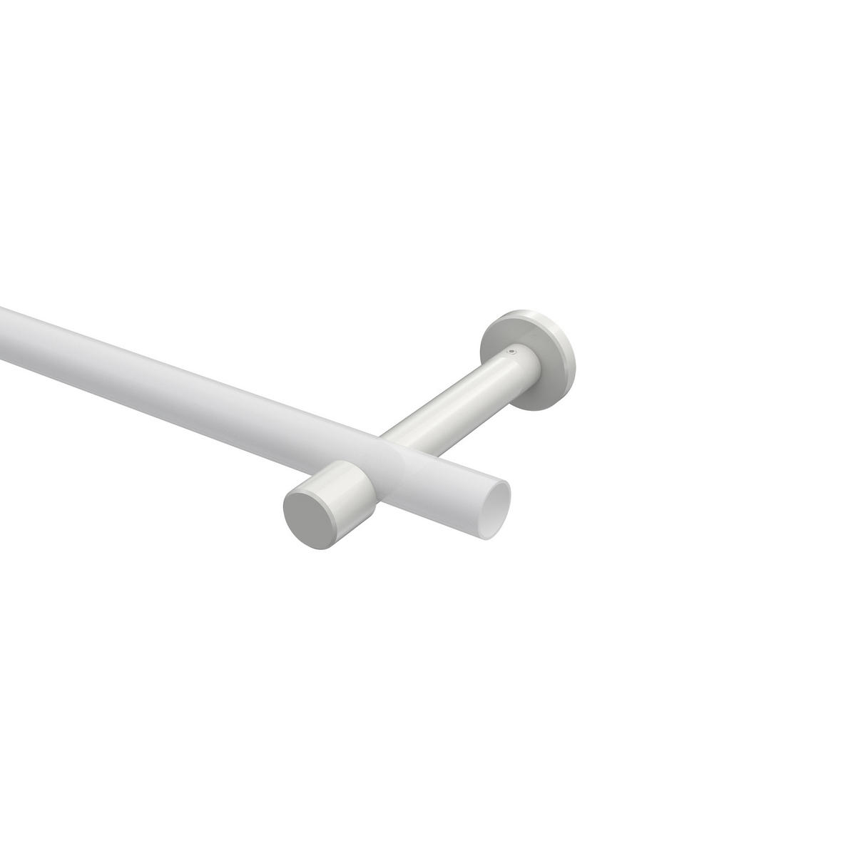 TRÄGER FÜR GARDINENSTANGEN 20 mm Ø, Prestige 1-läufig, Weiß - Weiß, Metall (13.7/4/4cm) - INTERDECO