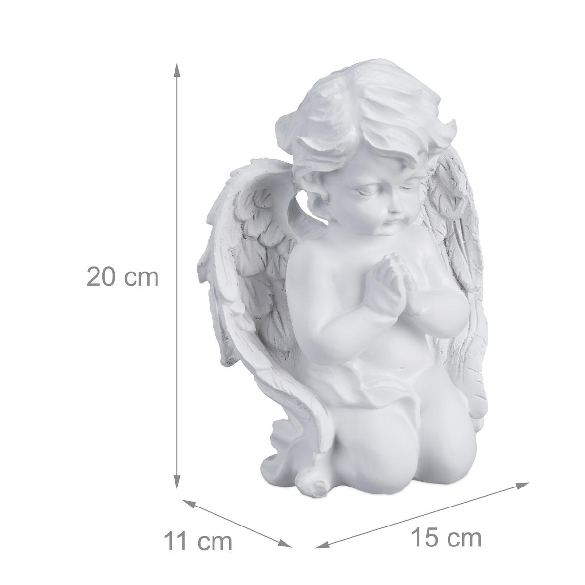 GRABENGEL - Weiß, Kunststoff (15/20/11cm) - Relaxdays