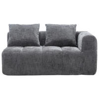 2-MIESTNA POHOVKA 158/90/60 cm Sivá - sivá, textil (90/60/158cm)