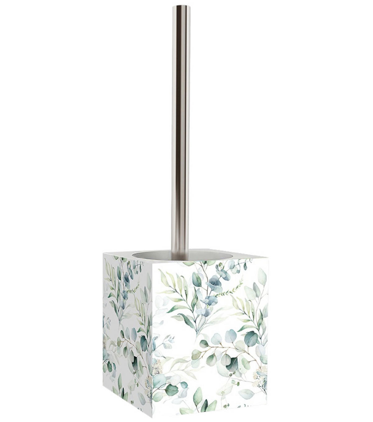 BADEZIMMER Set Eukalyptus - Weiß, Kunststoff (7/17/7cm) - Sanilo