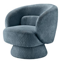 DREHBARER LOUNGESESSEL - Blau, Textil (78/71/76cm) - home24