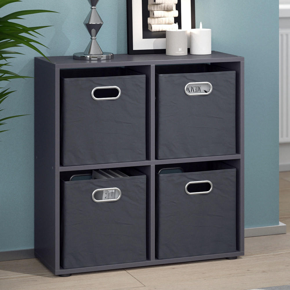 RAUMTEILER Tetra Grau 72 x 72.6 cm - Grau, Holzwerkstoff (72.6/72/29cm) - Vicco