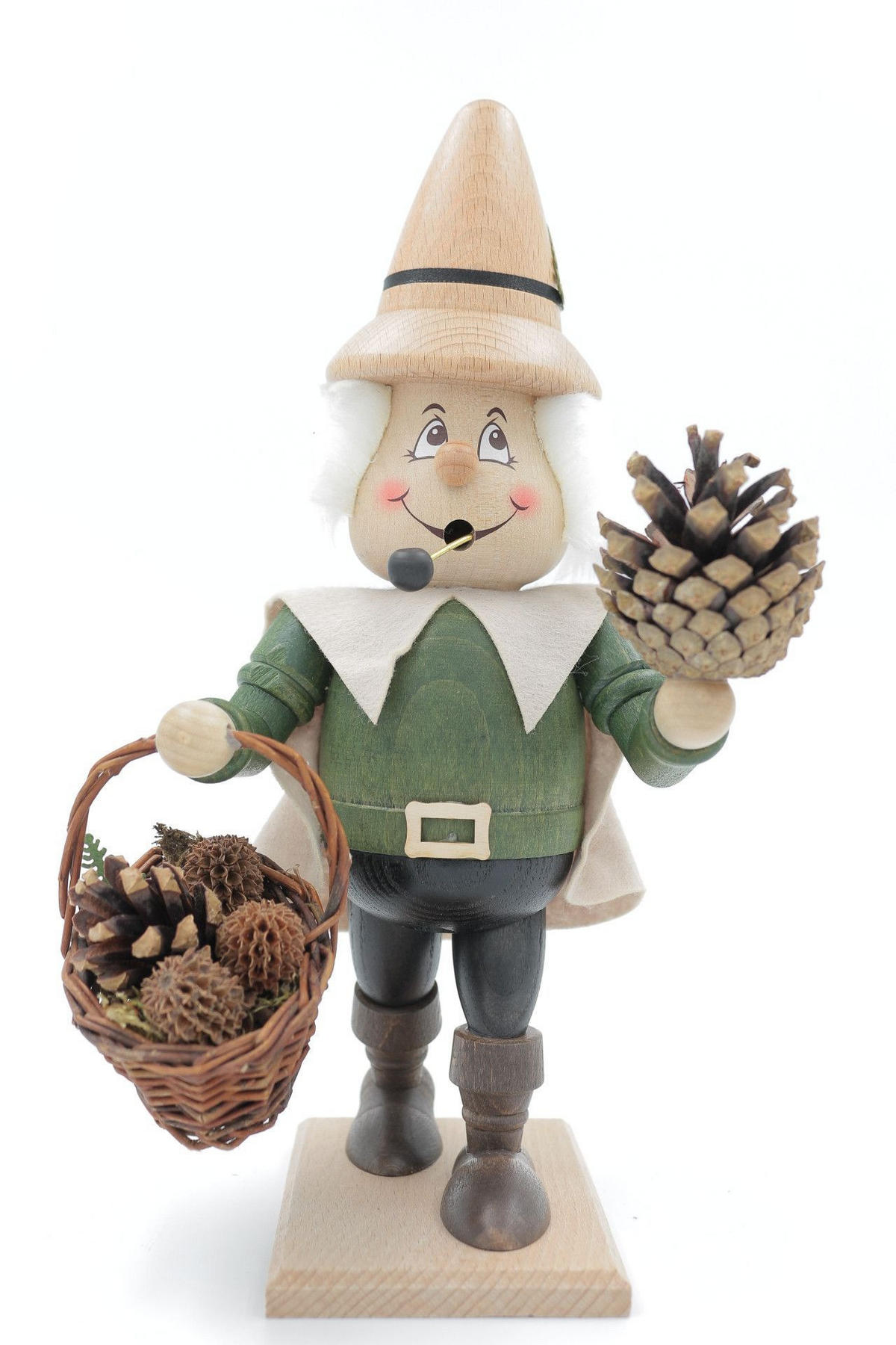 RAUCHFIGUR Wichtel Zapfenwichtel 23 cm - Multicolor, Holz (11/27/0.1cm)