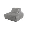 HOCKER MIT RÜCKENKISSEN WIOLO SOFT Grau Cord - Schwarz/Grau, Kunststoff/Textil (111/84/111cm) - KAWOLA