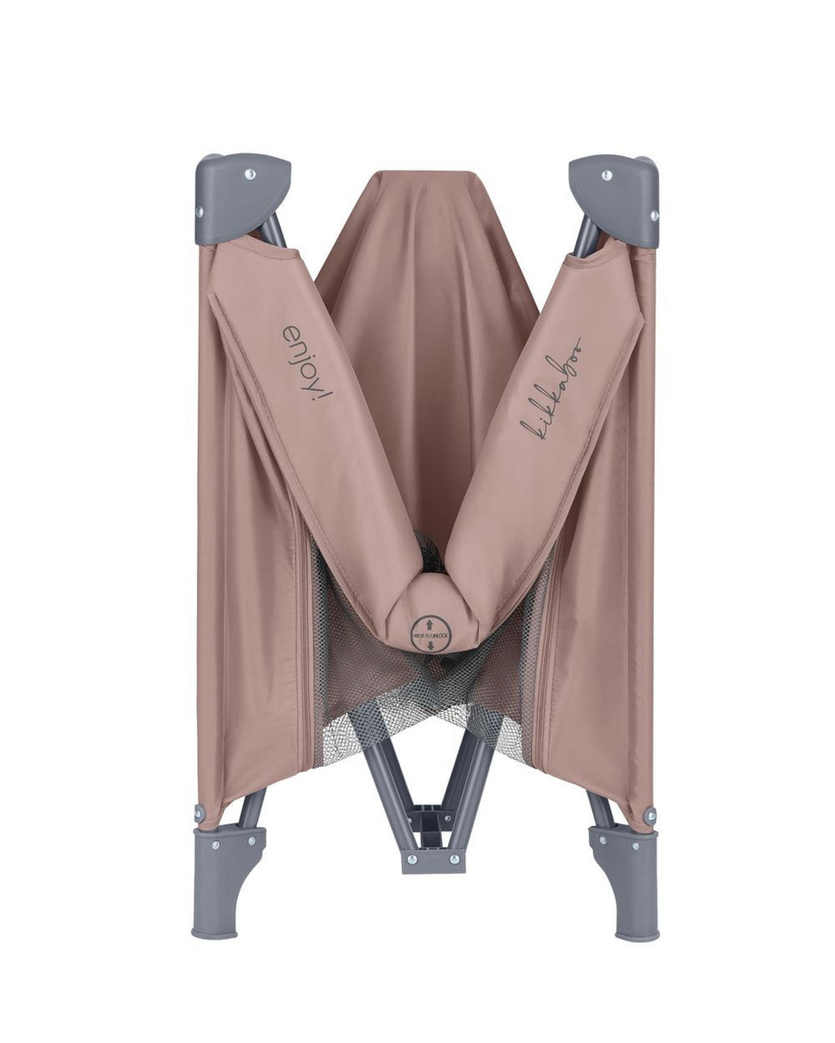 LAUFSTALL Enjoy Matratze rosa Reißverschluss klappbar Tasche Hängegriffe - Rosa, Textil (100/100cm) - Kikka boo