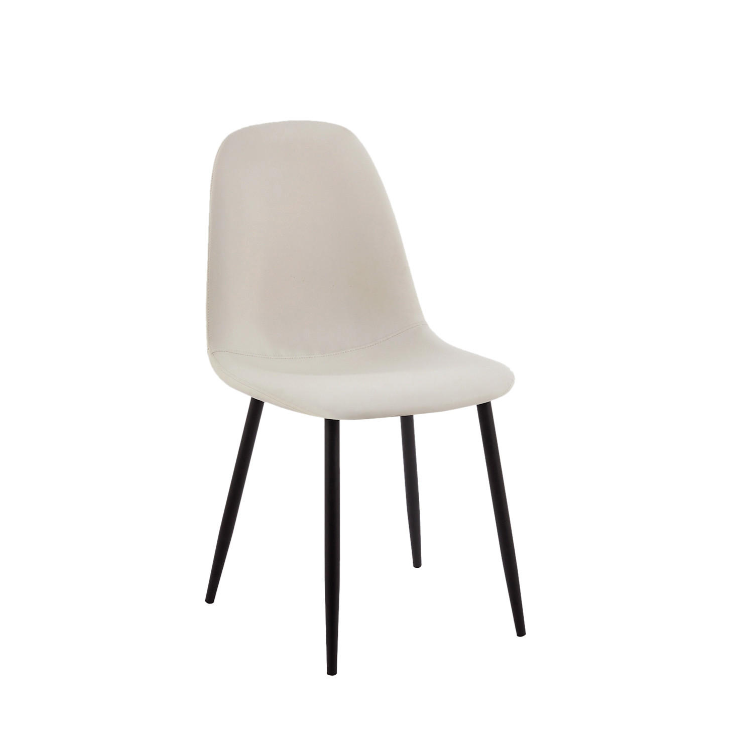 ESSZIMMERSTUHL Elia Beige 44 cm x 84 cm - Beige, Leder (44/84/52cm) - Klast Home