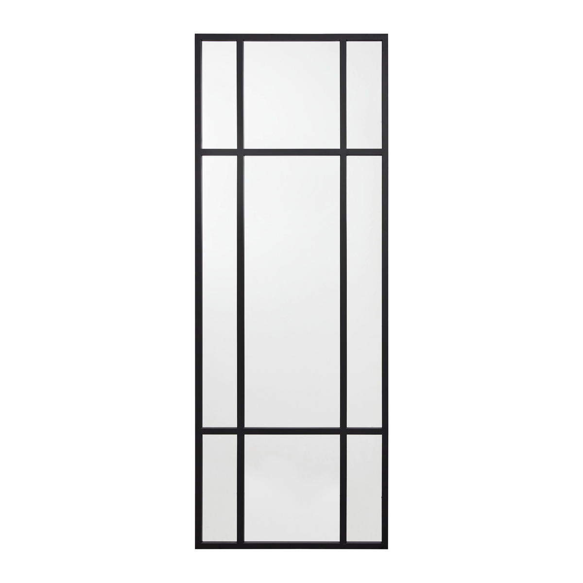 SPIEGEL Jill ca. 60 /160 cm Schwarz - Schwarz, Metall (60/160/3cm) - Bessagi Home