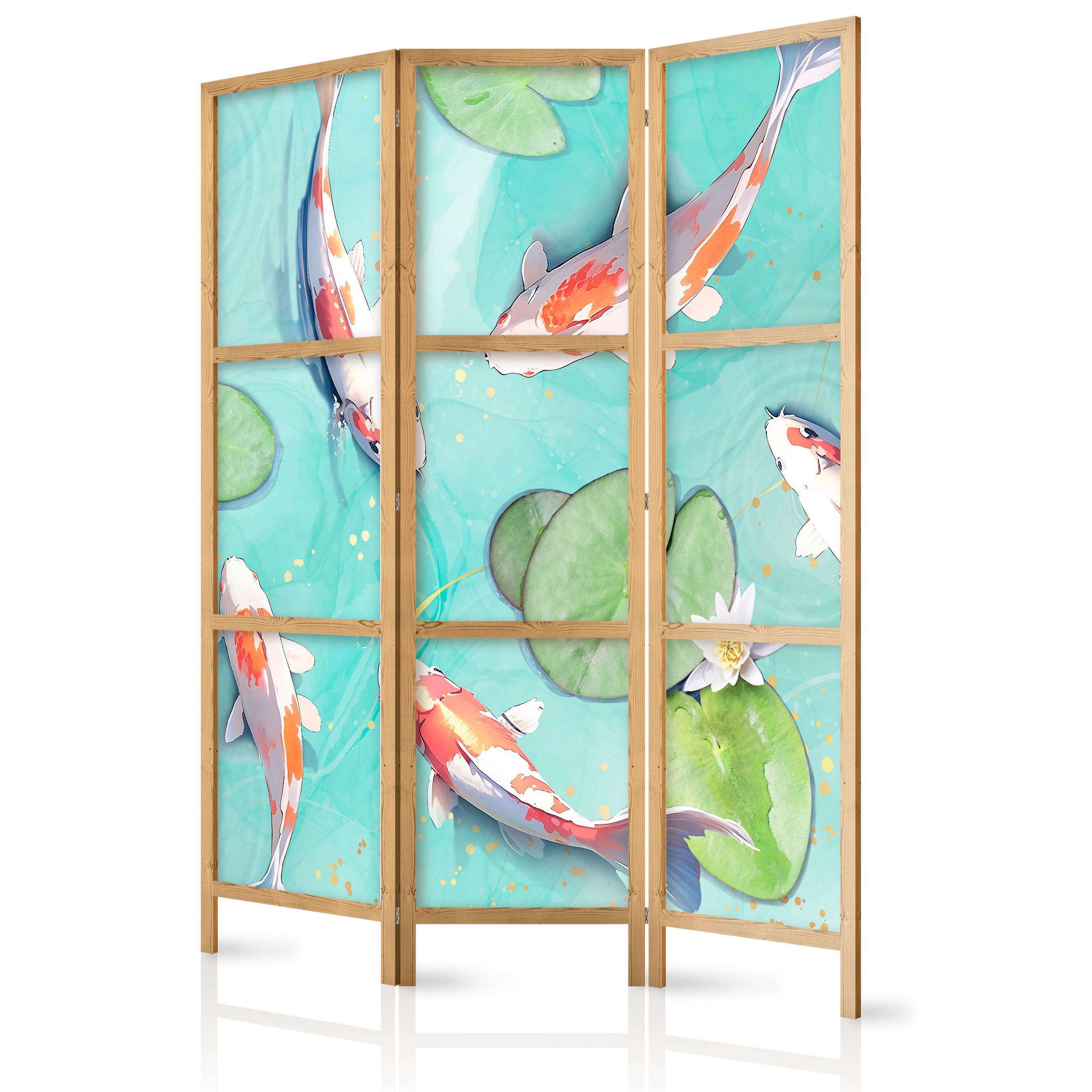 Muralo Paravent Blau 135x172x3 cm