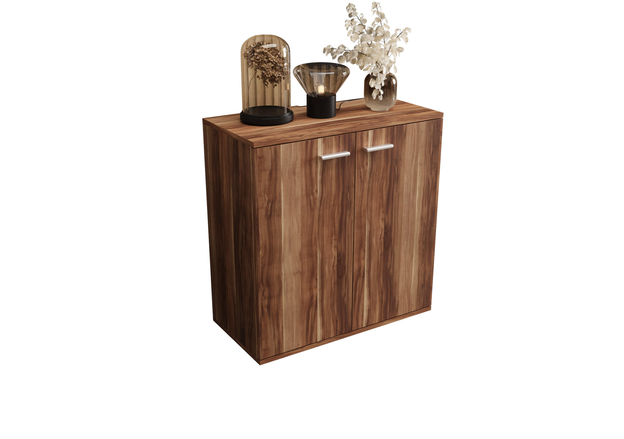 KOMMODE London LMK 2D mit 2 Türen, Sideboard in Farbe: Braun, Größe: 71 x 75 x 35 cm - Braun, Holzwerkstoff (71/75/35cm) - O-Sofa