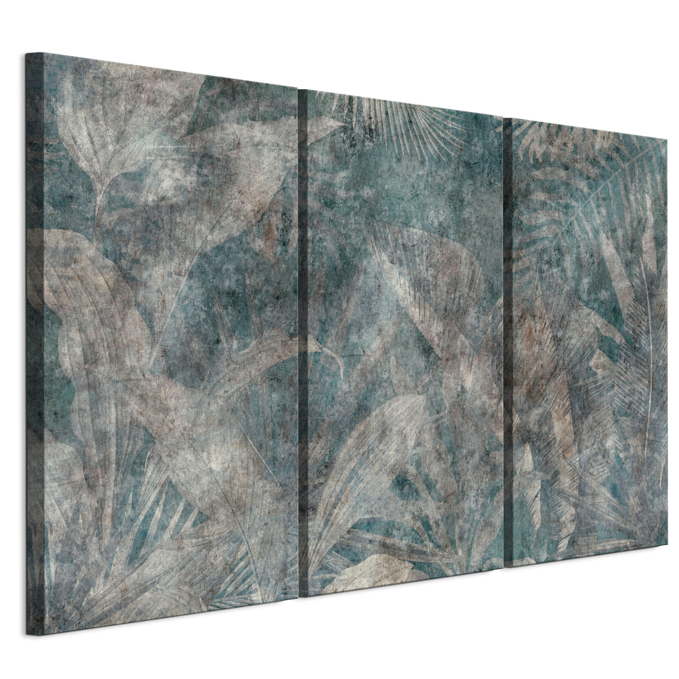 LEINWANDBILD Blätter 3-tlg. 90x60 cm - Multicolor, Holz (90/60cm) - LUMASOUL