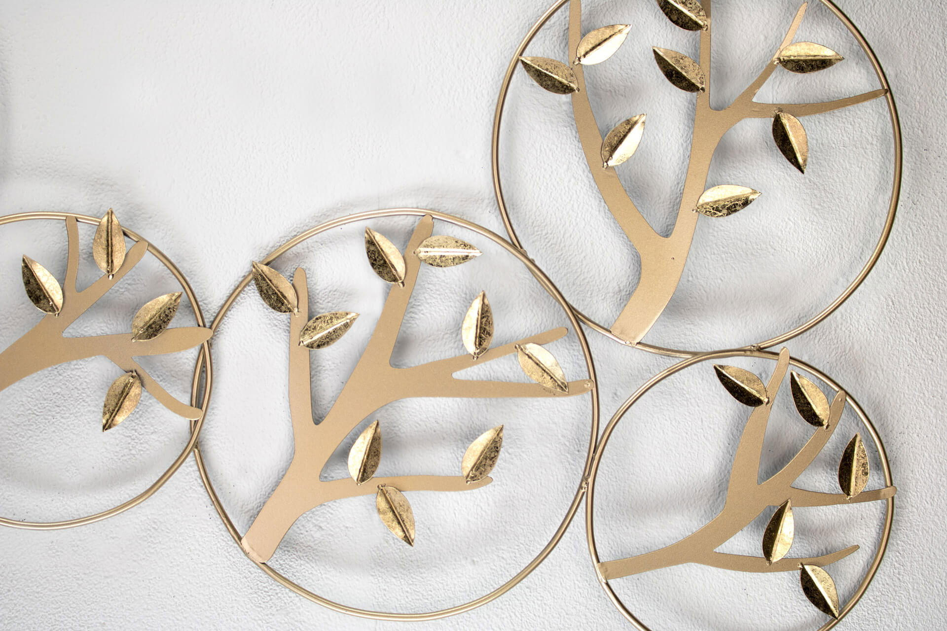 WANDDEKO Gold 120/60 cm - Goldfarben, Metall (1.65/60/4cm) - KUNSTLOFT