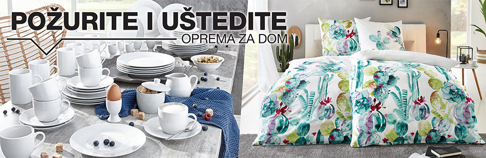 Opremite dom s posteljinom i servisom za jelo uz Lesninu XXXL