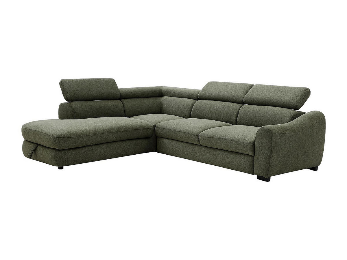 SCHLAFSOFA - 6 Personen - stoff - grün Besema - Grün, Textil (272/75/226cm) - Vente-Unique