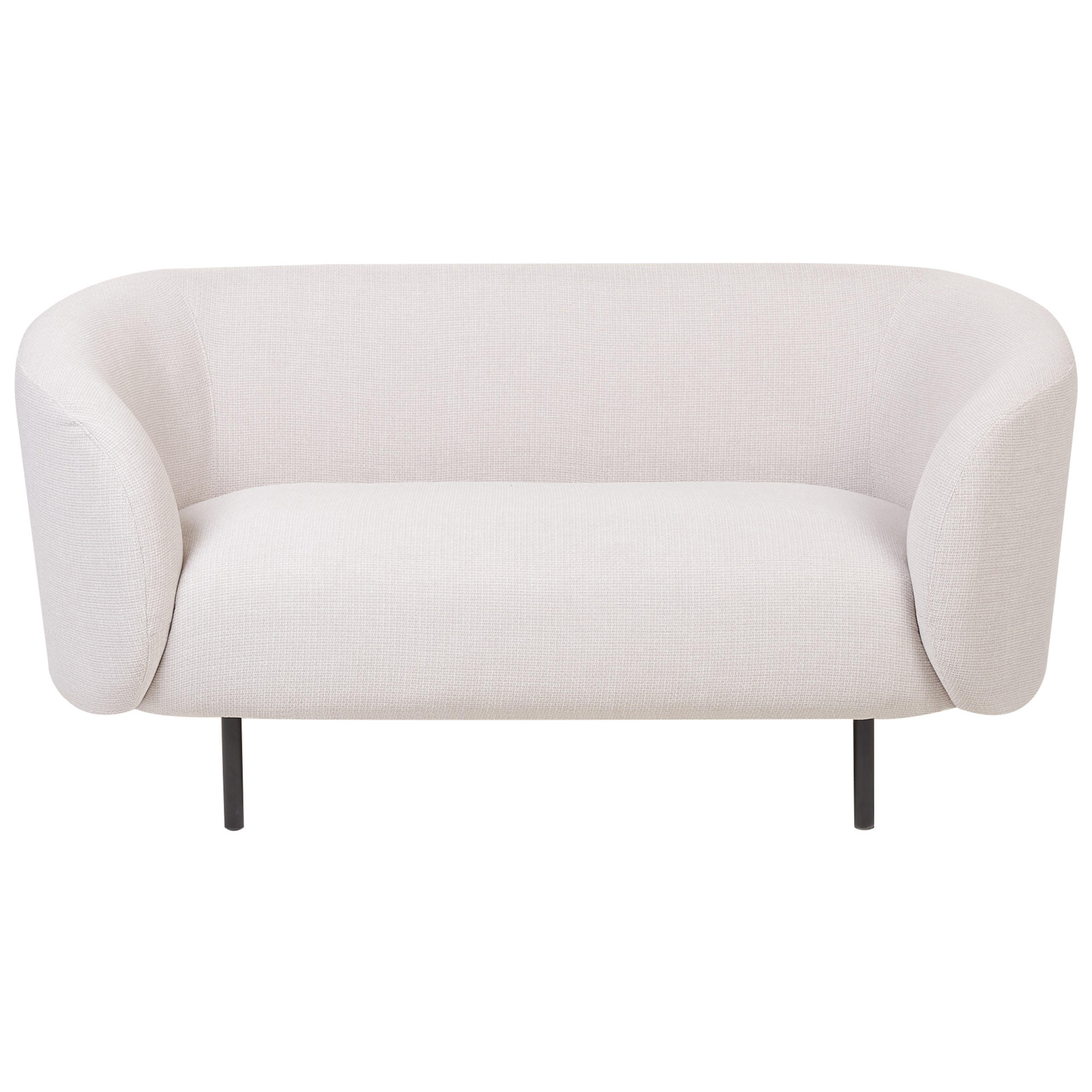 2-SITZER-SOFA Polsterbezug Beige Loen - Beige, Textil (155/79/70cm) - Beliani