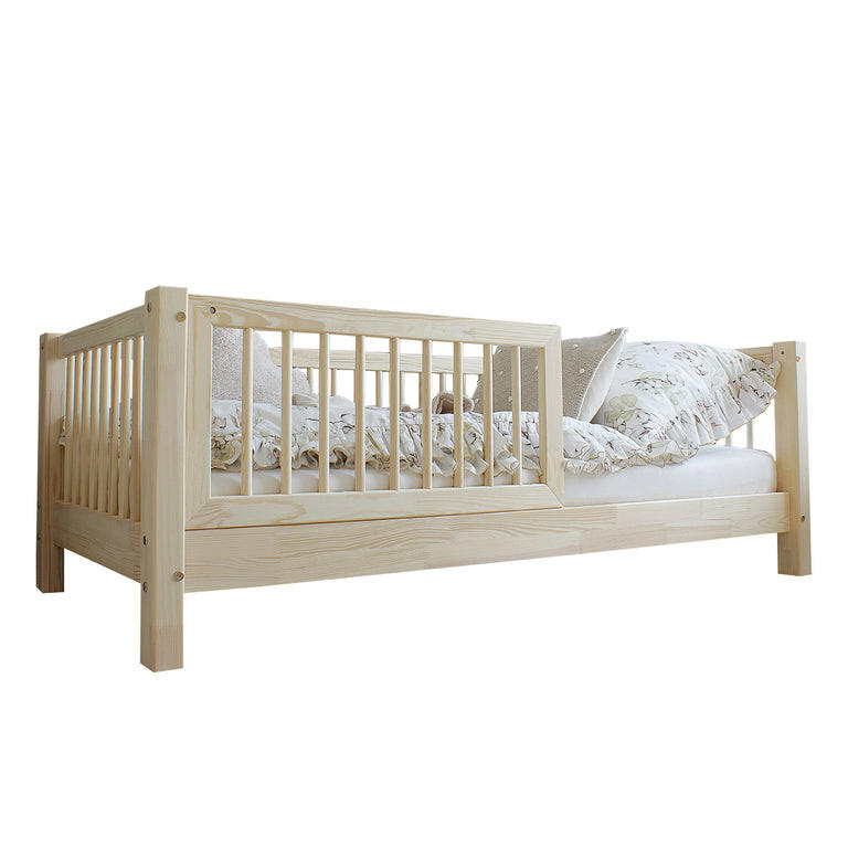 POSTEĽ 90/190 Sybil Prírodné drevo - hnedá, drevo (90/190cm) - Petits-meubles
