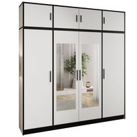 DREHTÜRENSCHRANK ROJ MIT AUFSATZ 4D weiß - Weiß, Holzwerkstoff (207/247/39cm) - Kier Furniture