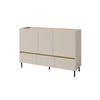 KINDERKOMMODE LIBU 07 150/40/105 in Sandbeige / Geölte Eiche - Eichefarben/Beige, Holzwerkstoff (150/105/40cm) - Deine Möbel 24