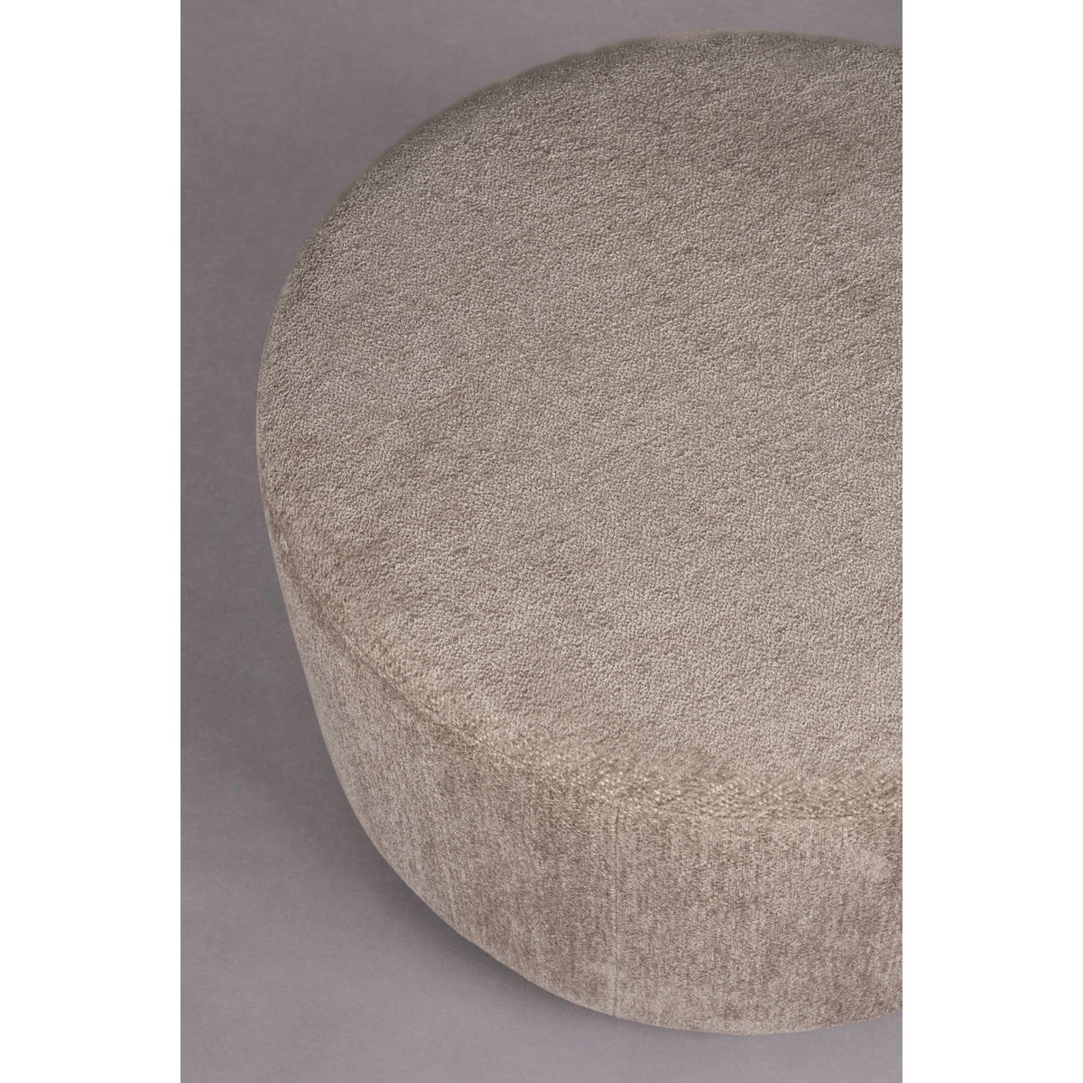 SITZHOCKER Rocca Cappuccino Braun - Pastellblau/Braun, Textil (70/40/70cm) - Dutchbone
