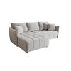 ECKSOFA mit Schlaffunktion ONIL L Monolith 84 Links - Hellgrau, Textil (245/175cm) - Bedante